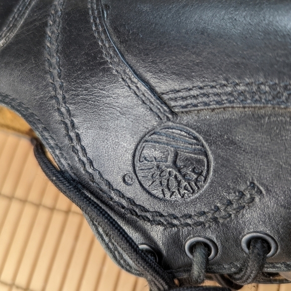 TIMBERLAND Waterproof Mens Size 8 1/2 M Black Leather Oxford Shoes 95504